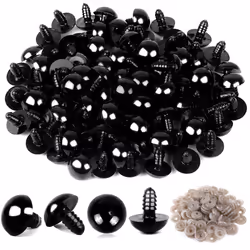 100PCS Plastic Safety Crochet Eyes for Crochet Crafts (0.24Inch/6mm)