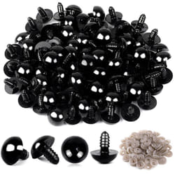100PCS Plastic Safety Crochet Eyes for Crochet Crafts (0.24Inch/6mm)