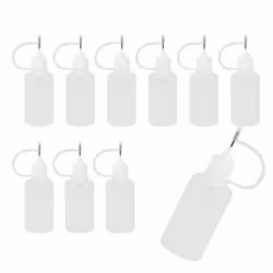10Pcs 30Ml Plastic Squeezable Tip Applicator Bottle for Glue DIY