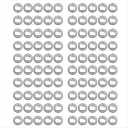 100Pcs NFC Ntag213 Nfc Label Sticker 13.56MHz ISO14443A NTAG 213