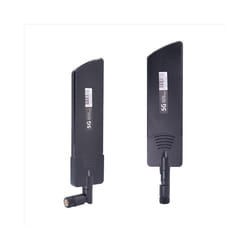 2PCS 5G/3G/4G/GSM Full Band Gain 40DBi Antenna, Black SMA Male