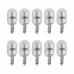 Car T10 12V 5W 168 194 W5W Halogen Light Bulb, 10 Pack Warm White
