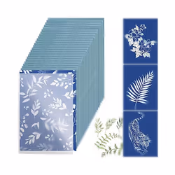 30 Sheets Cyanotype Paper, Sun Art Paper Kit
