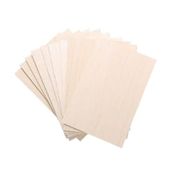 10 Pack Unfinished Wood Sheets, for House Aircraft Ship Boat Arts