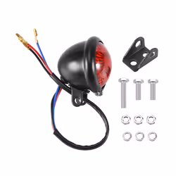 Red 12V Led Black Cafe Racer Tail Light for Chopper Bobber
