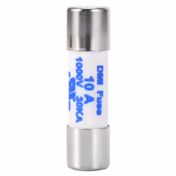Multimeter 10 x 38mm 1000V 10A Cylinder Ceramic Fuse White