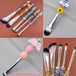 Makeup Cosmetic Brushes Beaded Brushes Kit for DIY