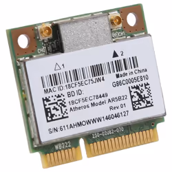 AR5B22 2.4/5GHz Dual Band Wifi Card 802.11Ac for Lenovo Y400 Y500