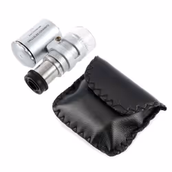 Jeweler Diamond Tool Kit : Diamond Tester - 60X Illuminated Loupe