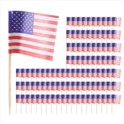 100 American Flag Toothpicks Party Cupcake Decoration Sandwich