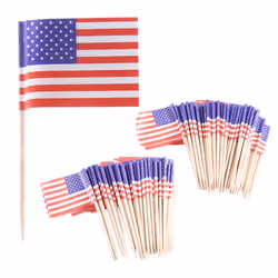 100 American Flag Toothpicks Party Cupcake Decoration Sandwich