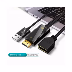 HDMI-Compatible Male to Displayport Female Converter Cable 4K@60Hz