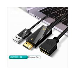 HDMI-Compatible Male to Displayport Female Converter Cable 4K@60Hz