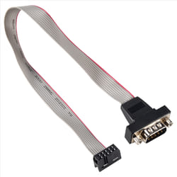 DB9 RS232 to 10 pin Ribbon Cable Connector Adapter