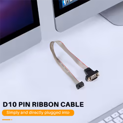 DB9 RS232 to 10 pin Ribbon Cable Connector Adapter