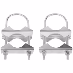 Antenna Mast Clamp V-Jaw Bracket U Bolts Pipe Mounting Hardware