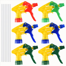 6 Pcs Heavy Duty Chemical Resistant Trigger Spray Bottle Nozzle Head