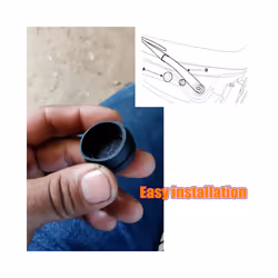 2X Front Windshield Wiper Arm Nut Cover Cap Bolt Blade Arm Nut Cap