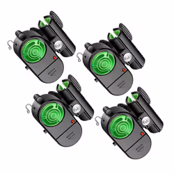 4Pcs Sensitive Electronic Fishing Alarms Indicator, with LED Lights