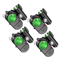 4Pcs Sensitive Electronic Fishing Alarms Indicator, with LED Lights