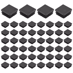 200Pcs 1 Inch Square Tube End Cap Plastic Plugs Insert Chair Plugs