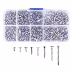 800Pcs Self Tapping Screw Kit Lock Nut Wood Thread Nail Screw Sets M2