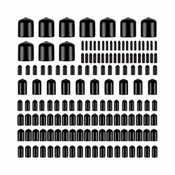160Pcs Assorted Size End Caps, Vinyl Bolt Screw Cover Caps in 9 Size