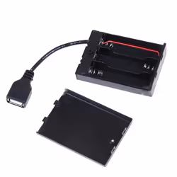 3XAA Battery Case with Cover&Switch Connected to Usb Female Connector