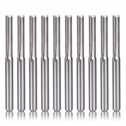 10Pcs 2 Flute Cnc Router Bits 3.175Mm Milling Cutter for Wood Plastic