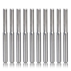 10Pcs 2 Flute Cnc Router Bits 3.175Mm Milling Cutter for Wood Plastic