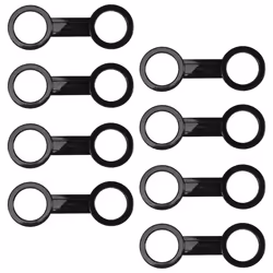 8 Pcs Scuba Diving Silicone Snorkel Mask Strap Keeper Holder Clips