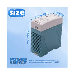 MDR-60 24V 60W Din Rail power supply ac-dc driver voltage regulator