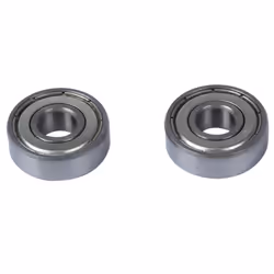 2 Pcs Single Shielded 608Z Miniature Deep Groove Ball Bearings