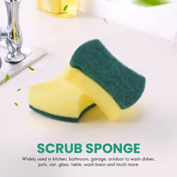 30pcs Sponge Scouring Pads Dish Washing Cleaning Scrubber Brush