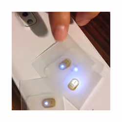 5Pcs NFC Flash Nail Sticker LED Bare Chip Luminous Lamp, White Light