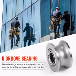 10pcs U Groove Bearing U624ZZ Carbon Steel Ball Bearing Pulley