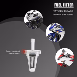 1Pcs Motorcycle Right Angle Inline Fuel Filter for KAWASAKI Yamaha