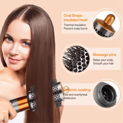 Large Round Volumizing Brush for Dyson Airwrap Attachments, A