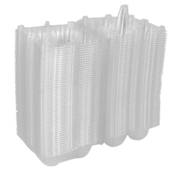50Pcs Plastic Egg Cartons for Family Pasture Chicken Market- 4 Grids