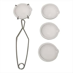 5 Pieces Small Melting Ceramic Crucible Bowl Dish Cup Set