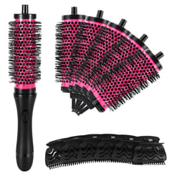 6pcs 3 Sizes Detachable Handle Hair Roller Brush with Clips Curler