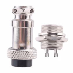 GX16 Aviation Connector 2-Pin 400V Screw Type Cable Connector