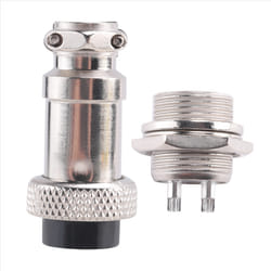 GX16 Aviation Connector 2-Pin 400V Screw Type Cable Connector