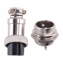 GX16 Aviation Connector 2-Pin 400V Screw Type Cable Connector