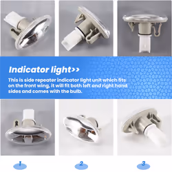 2Pcs Car Partner Side Steering Indicator Repeater Light