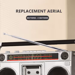 Replacement 60cm 4 sections Telescopic Antenna Aerial for Radio TV