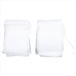 100 Pcs Disposable Empty Tea Bag String Heat Seal Filter Paper