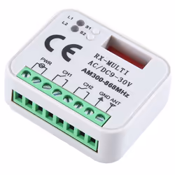 Universal RX Multi Frequency 300-868MHz Receiver 2CH 12V 24V