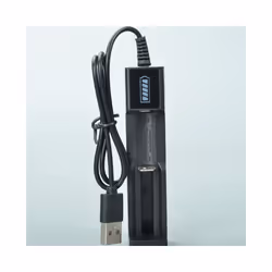Battery Charger USB 1 Slot Universal Quick Charging for 18650 26650