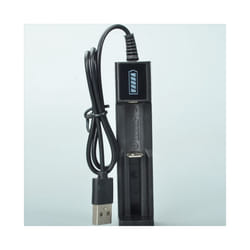 Battery Charger USB 1 Slot Universal Quick Charging for 18650 26650